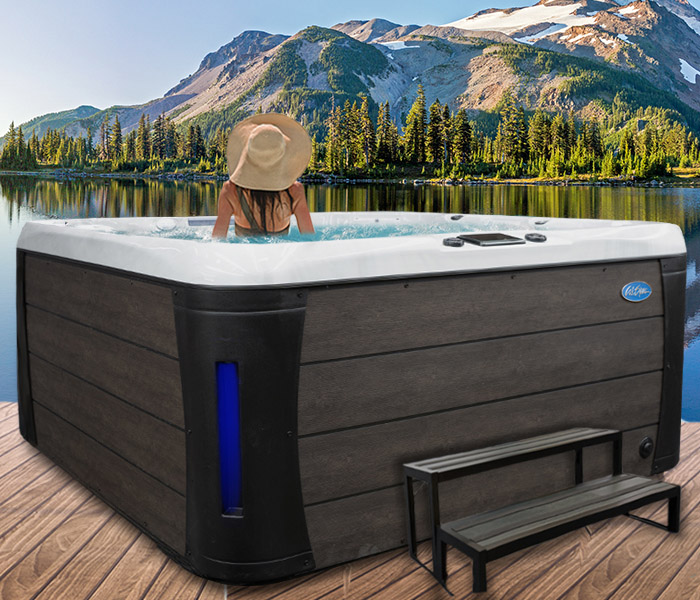 Calspas hot tub being used in a family setting - hot tubs spas for sale Valencia