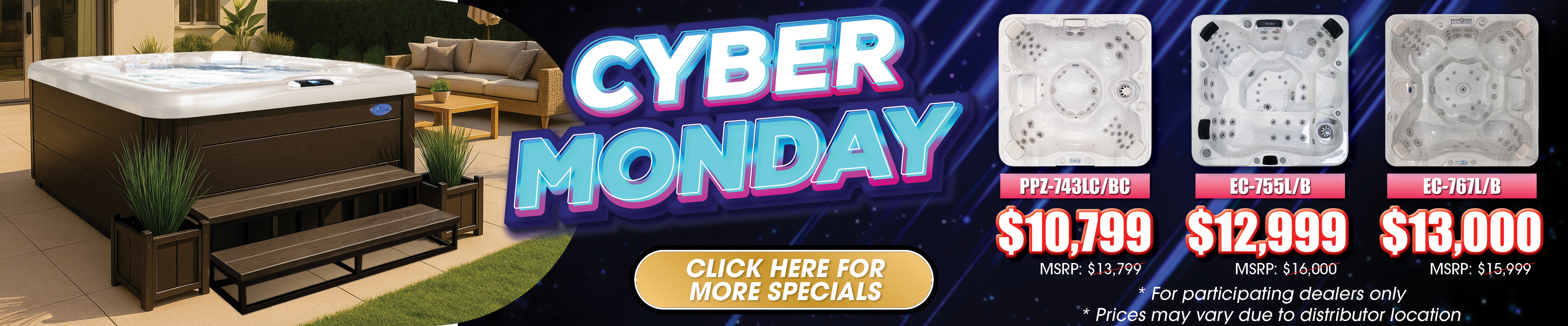 Calspas hot tub being used in a family setting - Valencia